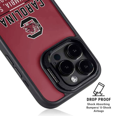 University of South Carolina Columbia SC, EST. 1801 iPhone 15 Pro Kickstand Case